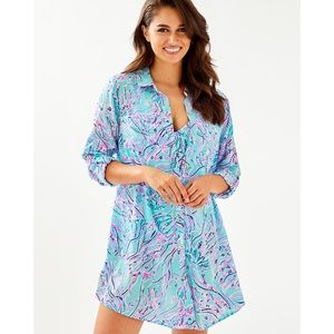 NWT Natalie Shirtdress Cover-Up